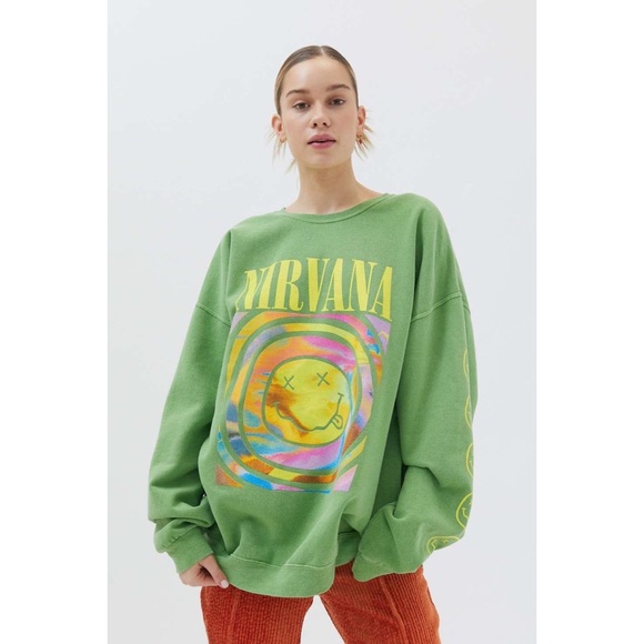 Urban Outfitters Nirvana Smile Overdyed Sweatshirt In Pink Lyst |  lupon.gov.ph